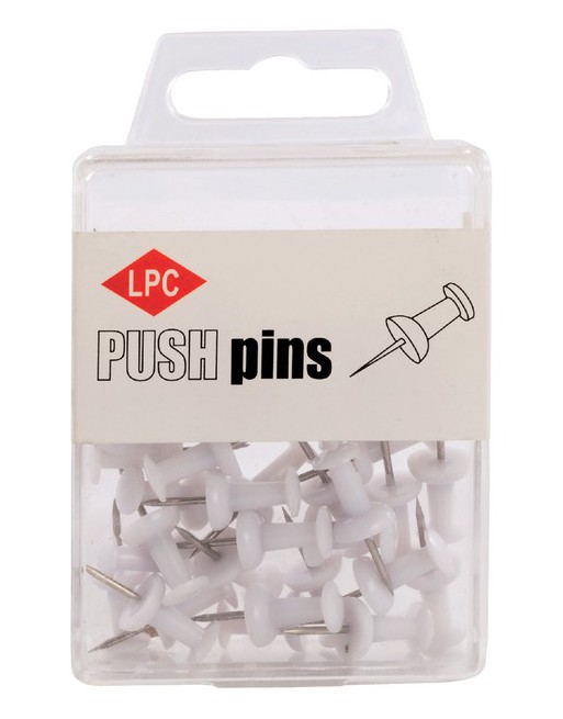 Push pins LPC 40stuks wit