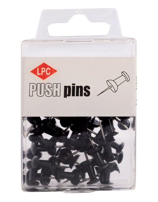 Push pins LPC 40stuks zwart