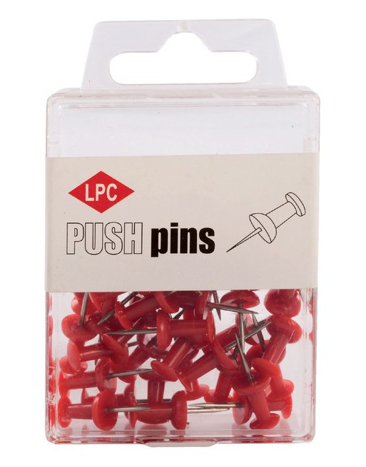 Push pins LPC 40stuks rood